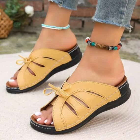 Yellow Women's Mule Sandals