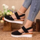 Black Stylish Platform Sandals