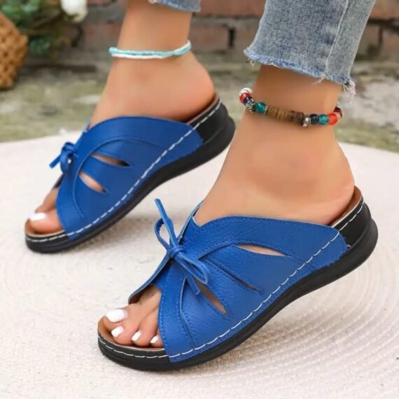 Blue Women's Mule Sandals