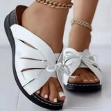White Women's Mule Sandals