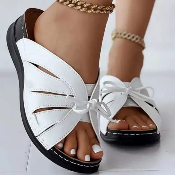 White Women's Mule Sandals