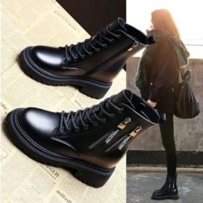 ough, stylish, and versatile – these black combat ankle boots are your go-to for edgy everyday wear.