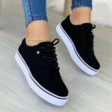 Upgrade your everyday footwear with our Suede Platform Sneakers, designed to bring together modern style and lasting comfort. Crafted with a soft suede upper for a premium look and feel, these sneakers feature a sturdy platform sole that adds subtle height and a trendy edge. The cushioned insole and supportive design make them ideal for all-day wear, whether you're out running errands or meeting up with friends. Pair them with jeans, dresses, or joggers for a versatile, elevated casual look.