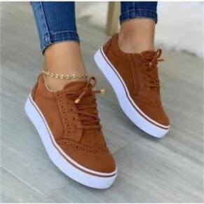 Upgrade your everyday footwear with our Suede Platform Sneakers, designed to bring together modern style and lasting comfort. Crafted with a soft suede upper for a premium look and feel, these sneakers feature a sturdy platform sole that adds subtle height and a trendy edge. The cushioned insole and supportive design make them ideal for all-day wear, whether you're out running errands or meeting up with friends. Pair them with jeans, dresses, or joggers for a versatile, elevated casual look.