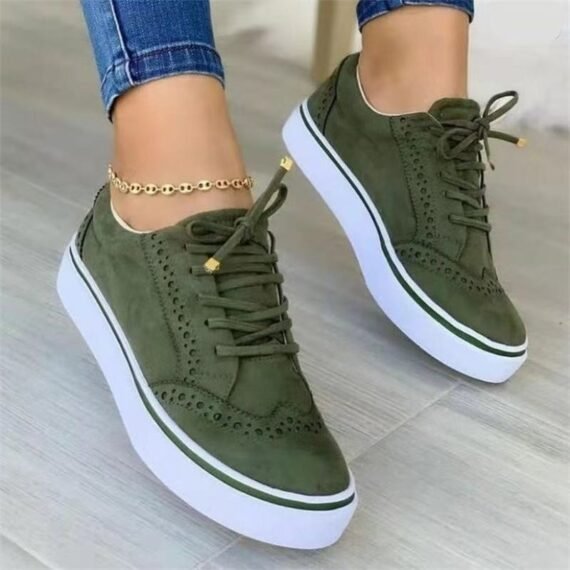 Upgrade your everyday footwear with our Suede Platform Sneakers, designed to bring together modern style and lasting comfort. Crafted with a soft suede upper for a premium look and feel, these sneakers feature a sturdy platform sole that adds subtle height and a trendy edge. The cushioned insole and supportive design make them ideal for all-day wear, whether you're out running errands or meeting up with friends. Pair them with jeans, dresses, or joggers for a versatile, elevated casual look.