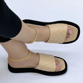 Effortless and stylish, these ZARA quilted flat slides deliver all-day comfort with a modern edge.
