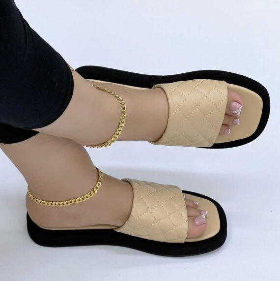 Effortless and stylish, these ZARA quilted flat slides deliver all-day comfort with a modern edge.