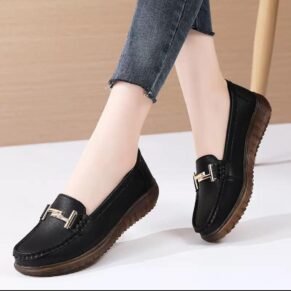 Classic moccasin-style slip-on loafers offering all-day comfort with timeless flair.