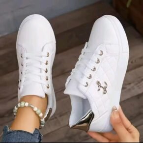 Chic and comfortable, these Women’s Black Quilted Sneakers combine stylish quilting with everyday wearability for a modern, elevated look.
