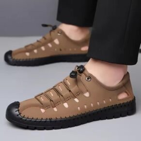 Step into everyday comfort with the Pamate Brown Leather Sandals—crafted from genuine leather and designed for both durability and style.