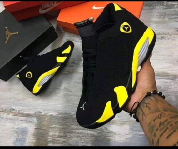 The Nike Air Jordan XIV combines sleek performance design with championship legacy, inspired by Michael Jordan's iconic playing style. Featuring responsive Zoom Air cushioning and a streamlined silhouette, these basketball shoes deliver speed, support, and unmistakable Jordan Brand style.